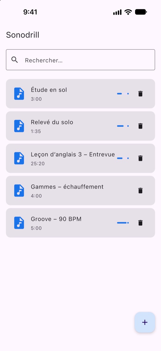 La bibliothèque de morceaux